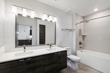 The Scottsdale Grand Apartments in Arizona Bathroom with Double Sinks